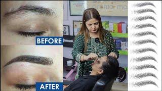 Eyebrow Threading  Eyebrow Threading Tutorial For Beginners  आइब्रो थ्रेडिंग कैसे बनाएं  Hindi..