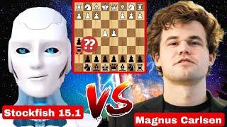 Stockfish 15.1 4K Elo Sacrificed Everything against Magnus Carlsen  Stockfish vs Magnus  chess