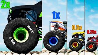 Big vs Medium vs Small Monster Trucks #6 - Beamng drive