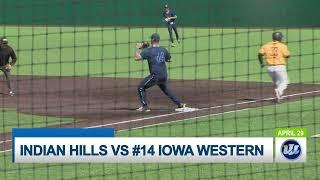 #14 IOWA WESTERN BASEBALL SWEEPS INDIAN HILLS     42923