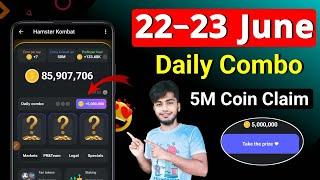 Hamster Kombat Daily Combo Card Today 5M Coins 22 June 2024  hamster kombat daily combo today