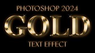 How to Create Gold Text in Photoshop 2024
