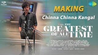 Chinna Chinna Kangal Making - Vijay Singing  Thalapathy  The Goat Song  Yuvan