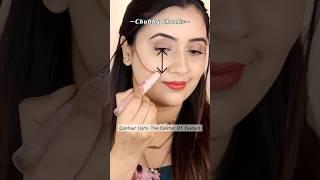 How to get slimchubby cheeks using contour #shorts #makeup #makeuphacks #contour