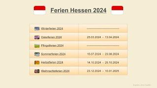 Ferien Hessen 2024
