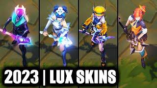 ALL LUX SKINS SPOTLIGHT 2023  League of Legends