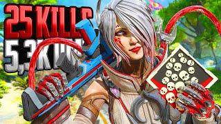 AMAZING Catalyst 25 KILLS and 5300 Damage Apex Legends Gameplay Season 19