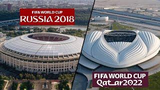 Estadios RUSIA 2018 VS QATAR 2022