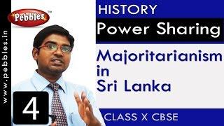 Majoritarianism in Sri Lanka Power Sharing  History CBSE Class 10 Social Sciences
