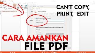 Cara Mengunci File PDF Agar Tidak Bisa DIEDIT DIPRINT atau DICOPY