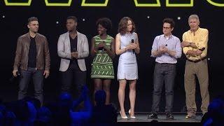 Star Wars The Force Awakens stars appear at the D23 Expo 2015
