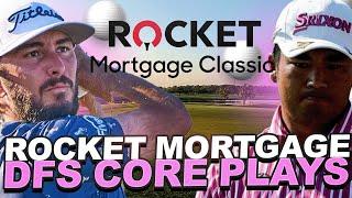 DFS Core Plays - 2023 Rocket Mortgage Classic Draftkings Golf Picks  Top GPP Plays Priced $8000+