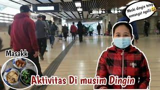 aktivitas tkw hongkong di musim dingin  Makan dan makan 