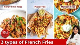 How to make Honey Chilli Fries Pizza Fries at home Mexican French Fries at home Quick-Easy Recipe