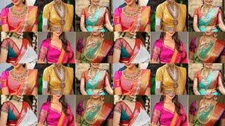 New fancy pattu silk blouse designs  Pattu silk saree blouse designs new model #silk