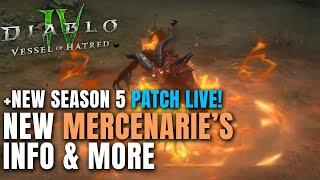 NEW MERCENARIES INFO - PLAY DIABLO HIMSELF More Vessel of Hatred News