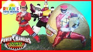 POWER RANGERS Dino Super Charge Giant Egg Surprise Opening