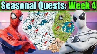 Complete All *WEEK 4* Seasonal QuestsChallenges Full Guide  Fortnite Chapter 3