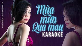 Karaoke MÙA MƯA QUA MAU - HOÀNG CHÂU Full Beat