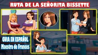 Summertime Saga 0.20.1  Tutorial de la Maestra De Frances Miss Bissette en Español