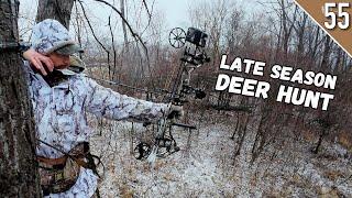 BOW HUNTING through a BLIZZARD - Late Season Public Land Day 1