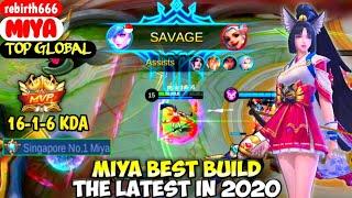 MIYA BEST BUILD IN 2020  TOP GLOBAL MIYA rebirth666 - MOBILE LEGENDS