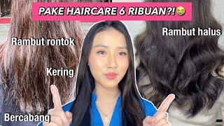 HAIRCARE UNTUK RAMBUT RONTOK PARAH & KERING RUSAK Pakai Produk Lokal Murah