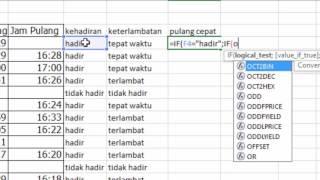 Tutorial Menguji Ketepatan Waktu IF OR AND dan TIME pada Ms. Excel