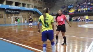 Final del torneo fútbol sala sub 20 Brasil vs  Colombia