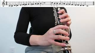 Chromatic Scale for Clarinet with Metronome  One Octave from C to C