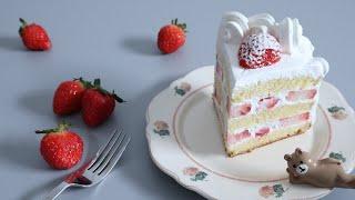 딸기 생크림 케이크 만들기 l strawberry cream cake recipe l 서담SEODAM