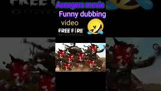 Avengers movie full free fire funny dubbing video best dubbing video  #shorts  #freefire