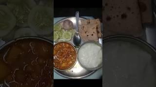 Aloo Pakodi ki Sabzi with Roti and Dahi   Yummy Food  #Healthy #foodie #lunch #ParulKiDuniya