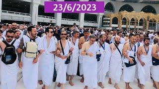 Mecca today now  first Floor Tawaf Hajj-1444  Makkah hajj 23 June 2023