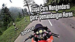 #003 Nyolong ninja spek 300cc lupa cara riding Turun Puncak