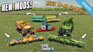 HUGE T4-40 HARVESTER PACK UPDATE & MORE  FS22  NEW MODS Review PS5  27th Mar 24.
