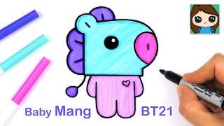How to Draw BT21 BABY Mang  BTS J-Hope Persona