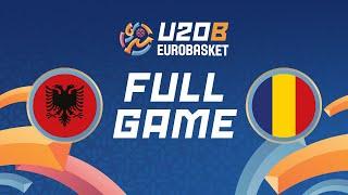 Group Phase  Albania v Romania  Full Basketball Game  FIBA U20 EuroBasket 2024 Division B