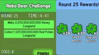 10 Cogs Speed Bonus Round 25 Completed in 19 Seconds  Bee Swarm Simulator