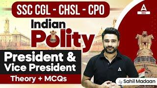 Indian Polity for SSC CGL CHSL CPO  President and Vice President