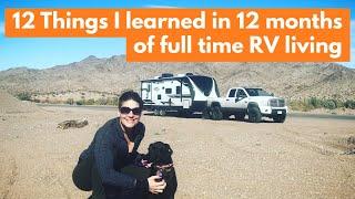 12 Things I Learned from 12 Months of FT RV Living.