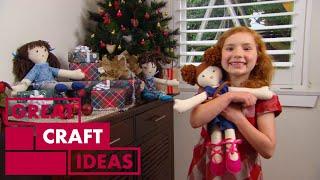 How to Make a Cute Handmade Doll  CRAFT  Great Home Ideas