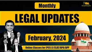 Legal Updates February 2024  Supreme Court Letest Judgement 2024  Monthly Legal Updates