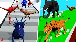 Dino Rush  Color Snake Crush - Gameplay Walkthrough Max Levels Part 1