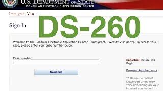 Form DS-260  Форма DS-260 2019