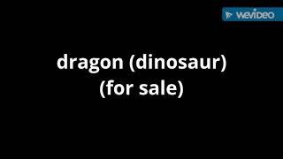 dragon dinosaur cast video for sale