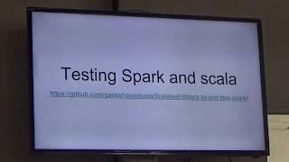 Unit testing Spark and Scala