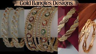Beautiful Gold bangles designsHeavy gold bangles designsUnique gold bangles designs