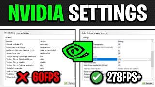 NVIDIA CONTROL PANEL - Best Settings for FPS & NO DELAY UPDATED