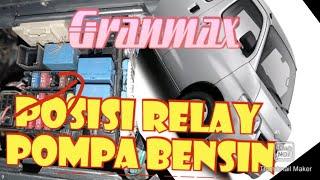 lokasiletak relay pompa bahan bakar daihatsu granmax-bisa kuras bensin juga